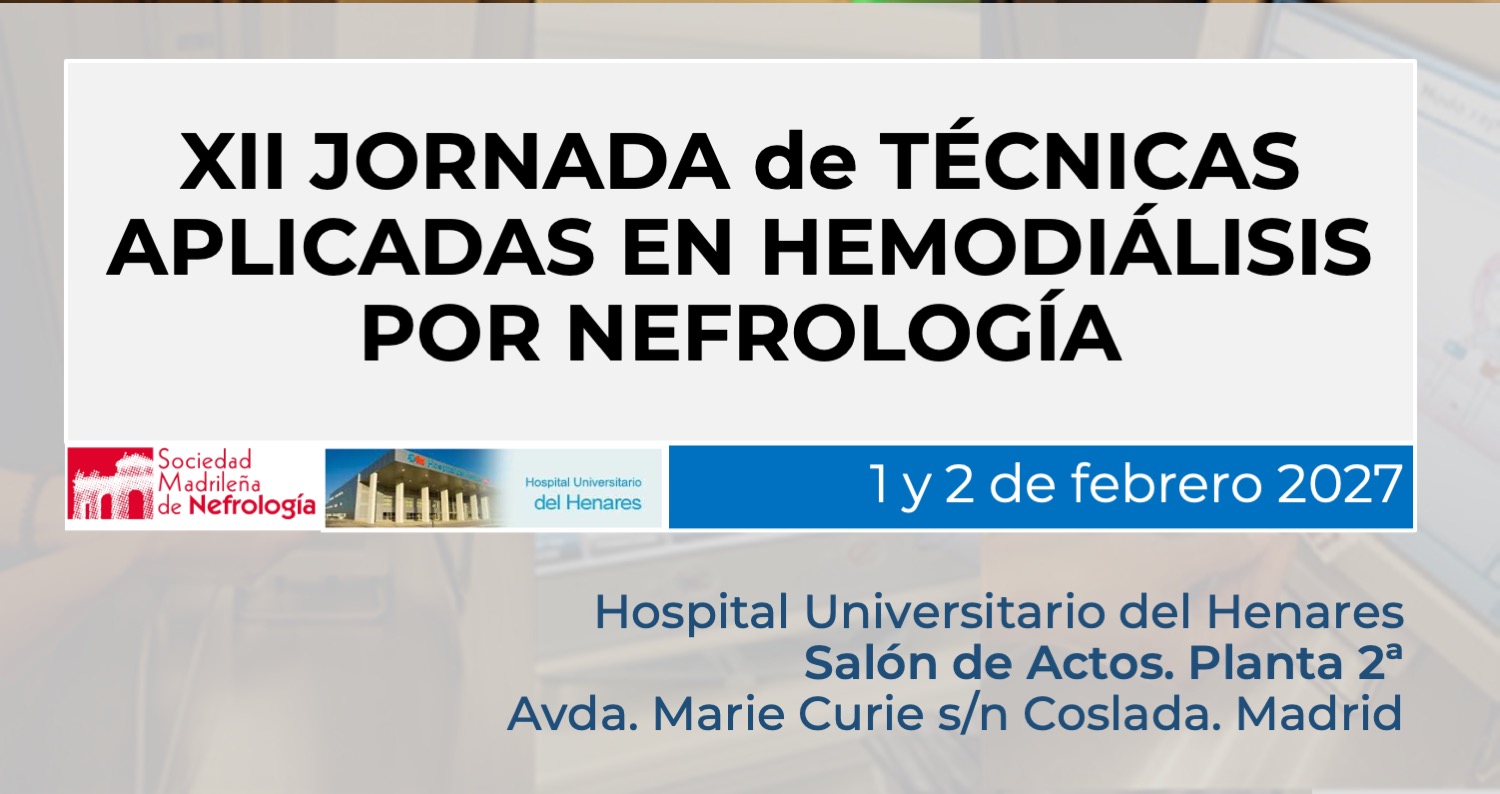 XII Jornada de técnicas aplicadas en hemodiálisis por nefrología